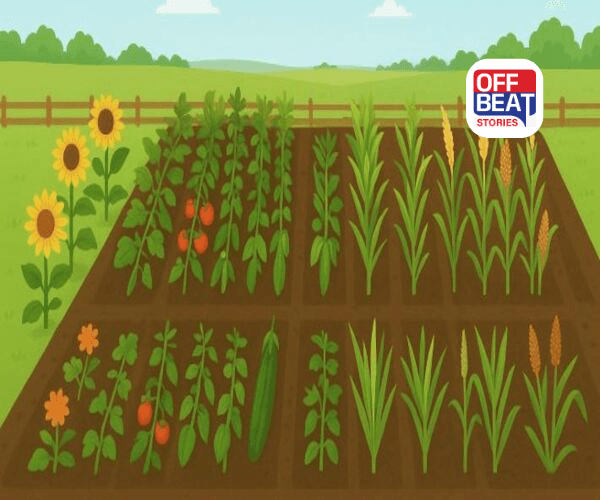 એક જ ખેતરમાં કેવી રીતે ઉગાડી શક્શો ફૂલ, શાકભાજી અને અનાજ?