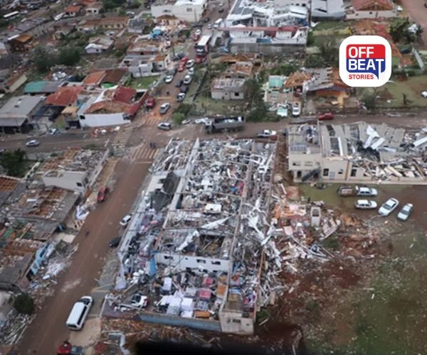 બ્રાઝિલમાં ભયાનક વાવાઝોડાનું કહેર