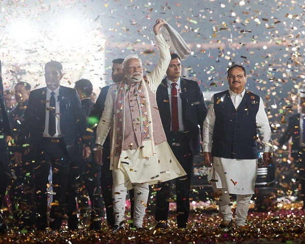 વિજય સંબોંધનમાં પ્રધાનમંત્રી નરેન્દ્ર મોદીએ કહ્યું