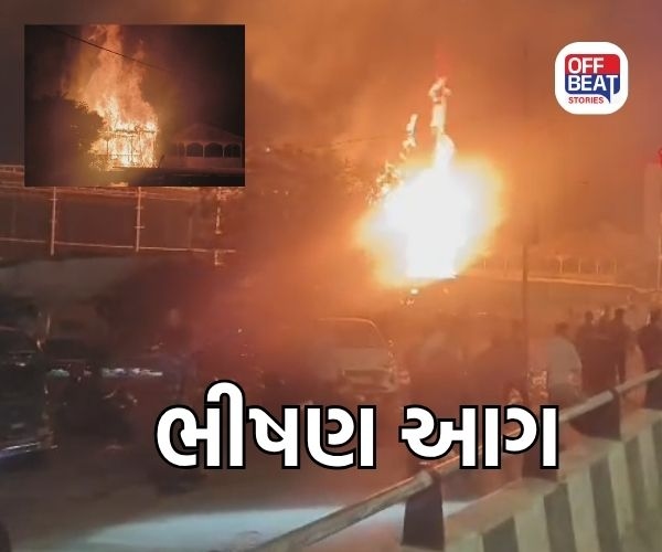 વડોદરાના મધુનગર નજીક આગની જ્વાળા!